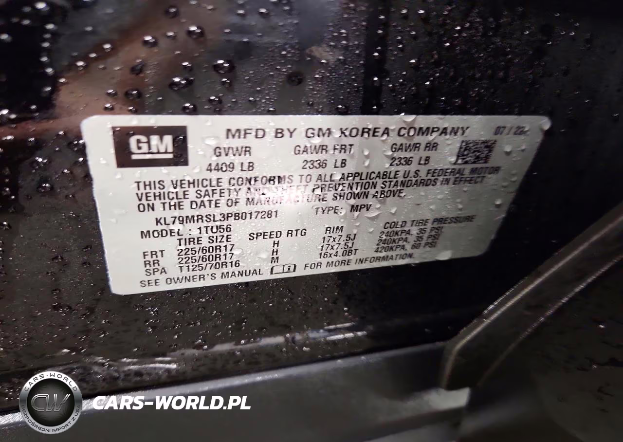 2023 Chevrolet Trailblazer Lt VIN:KL79MRSL3PB017281 - 14