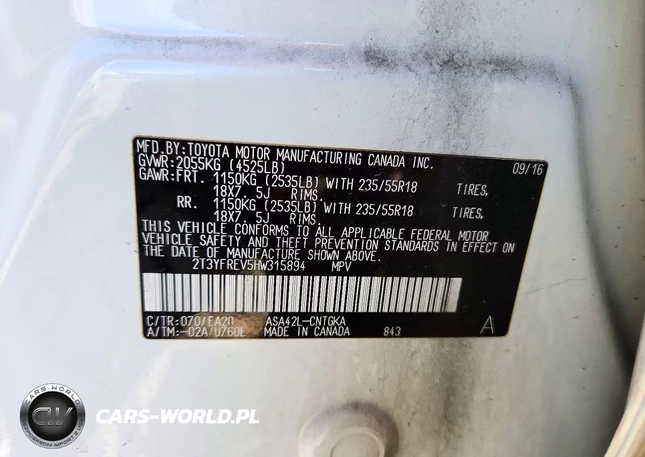 2017 Toyota Rav4 Limited VIN:2T3YFREV5HW315894 - 14