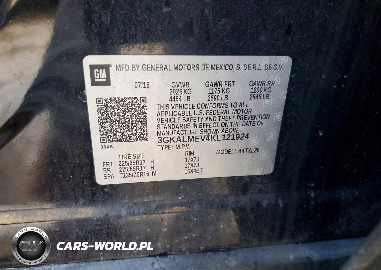 2019 GMC Terrain Sle VIN:3GKALMEV4KL121924 - 12