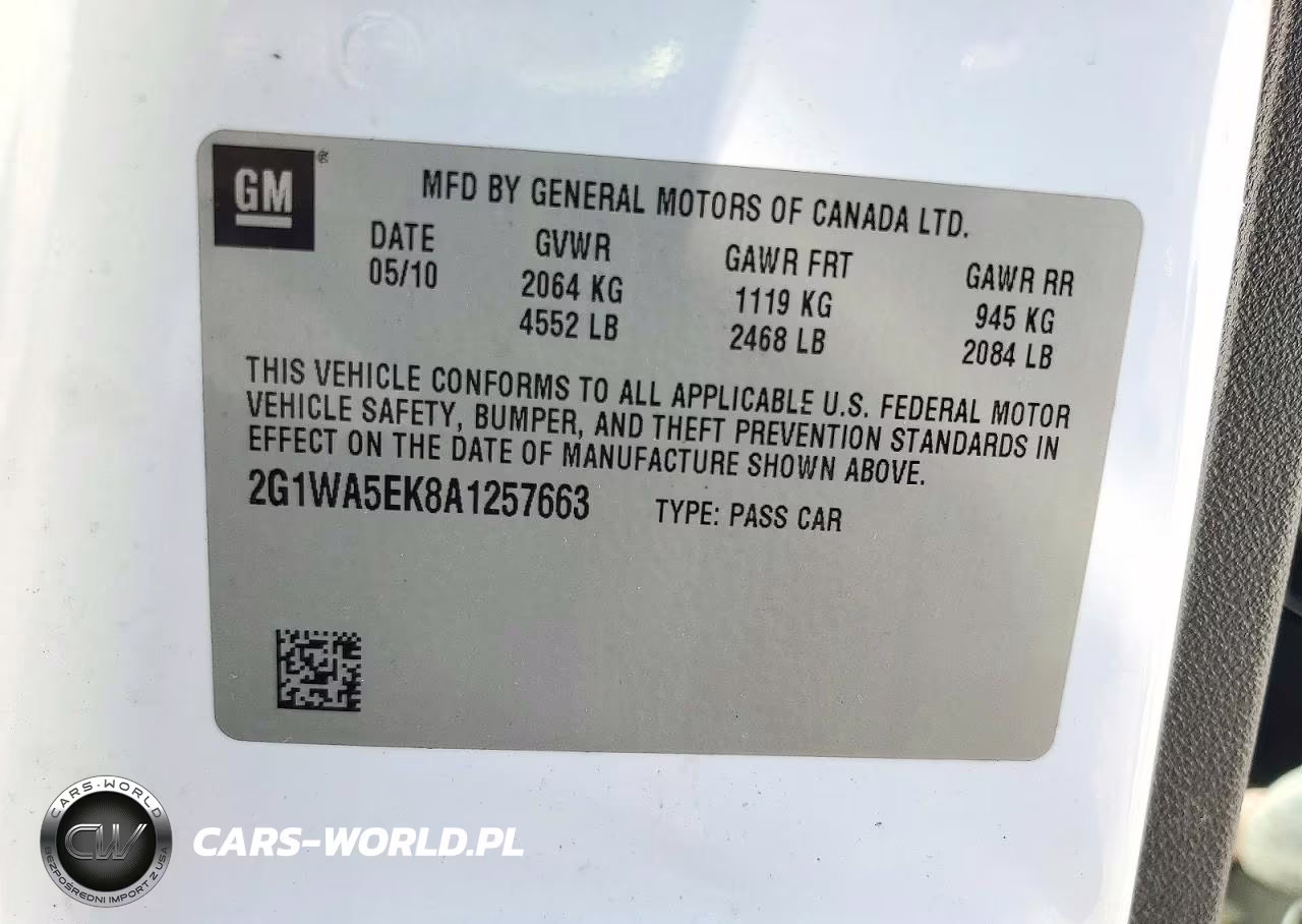 2010 Chevrolet Impala Ls VIN:2G1WA5EK8A1257663 - 12