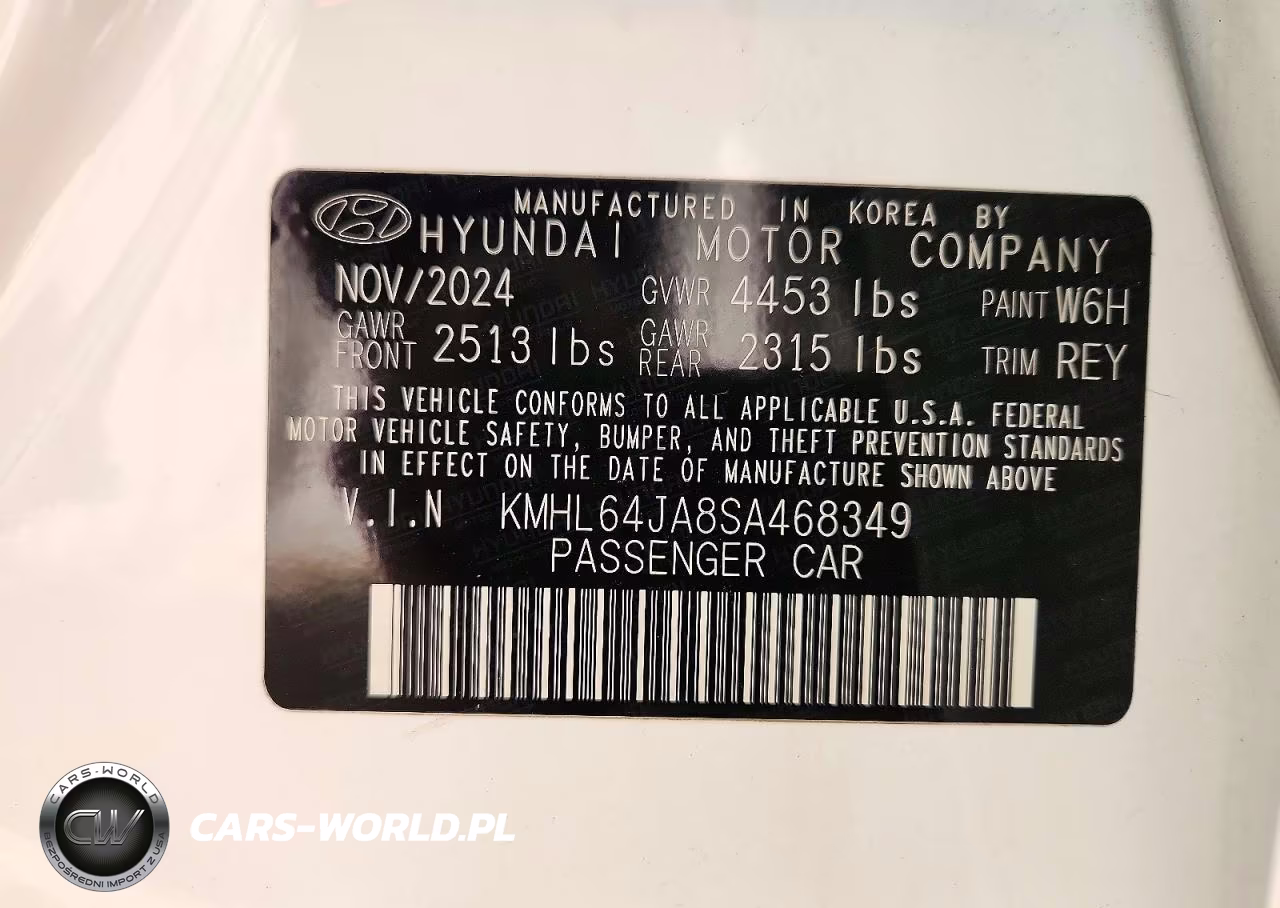 2025 Hyundai Sonata Sel VIN:KMHL64JA8SA468349 - 13
