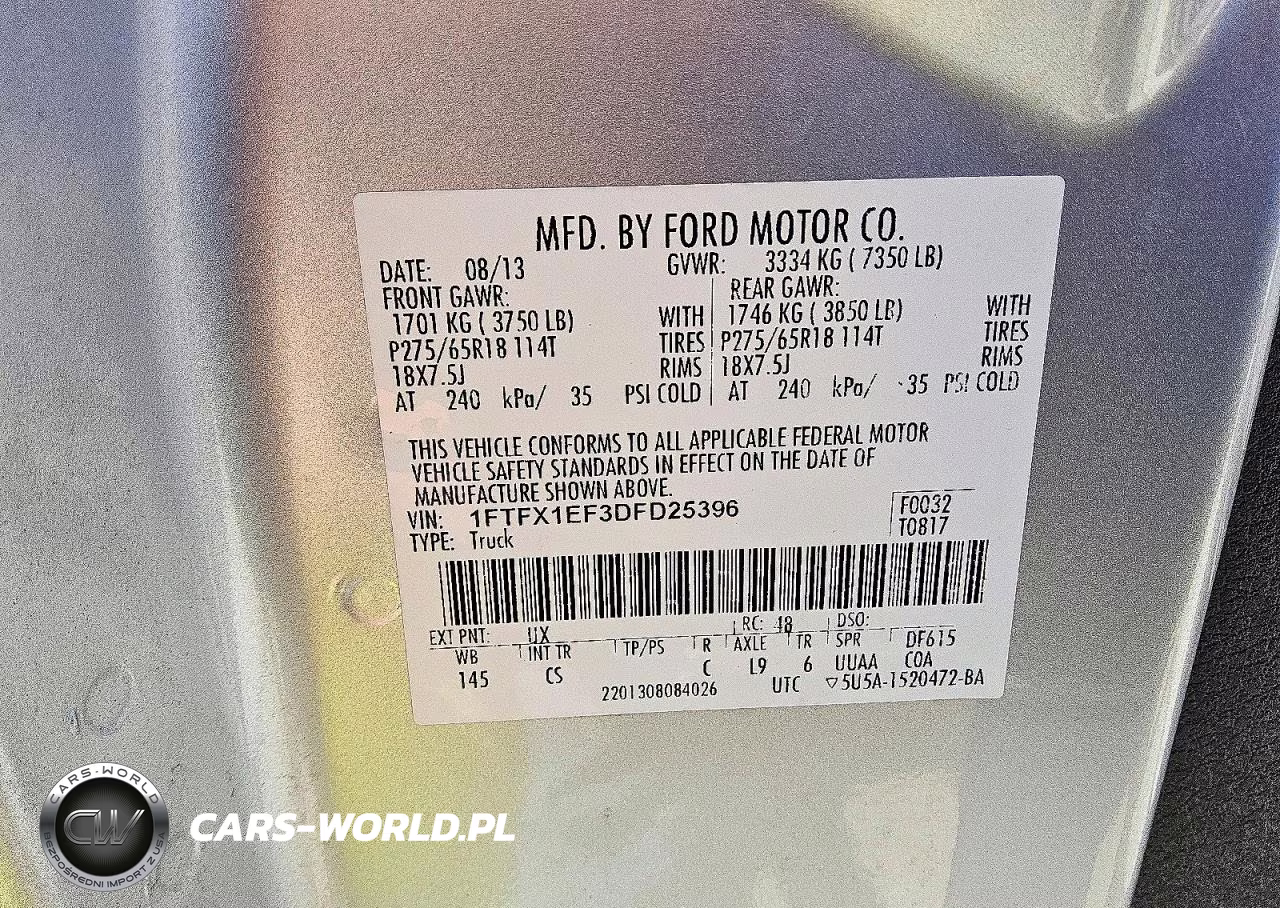 2013 Ford F150 Super Cab VIN:1FTFX1EF3DFD25396 - 12