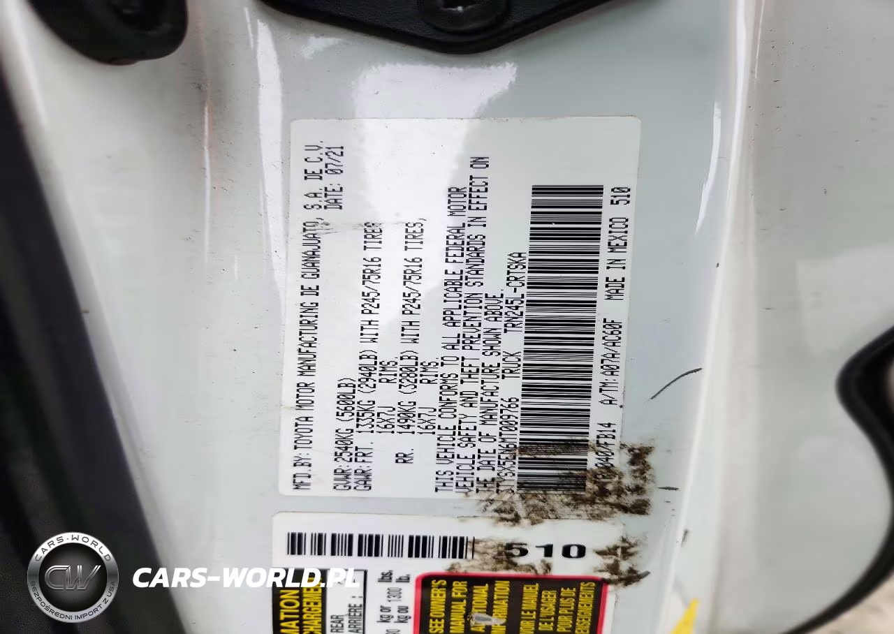 2021 Toyota Tacoma Sr VIN:3TYSX5EN6MT009766 - 12