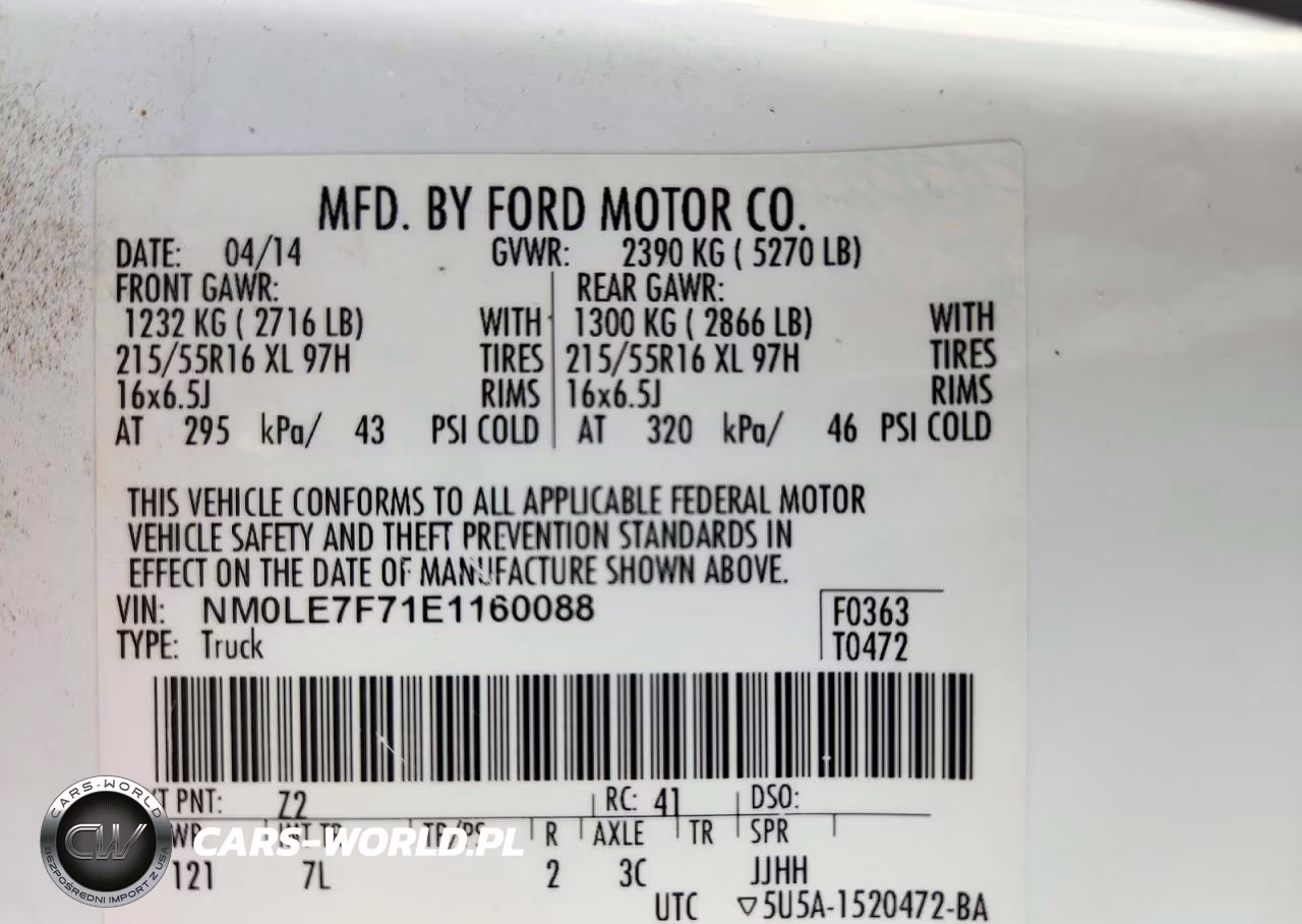 2014 Ford Transit Connect Xlt Delivery Van VIN:NM0LE7F71E1160088 - 12