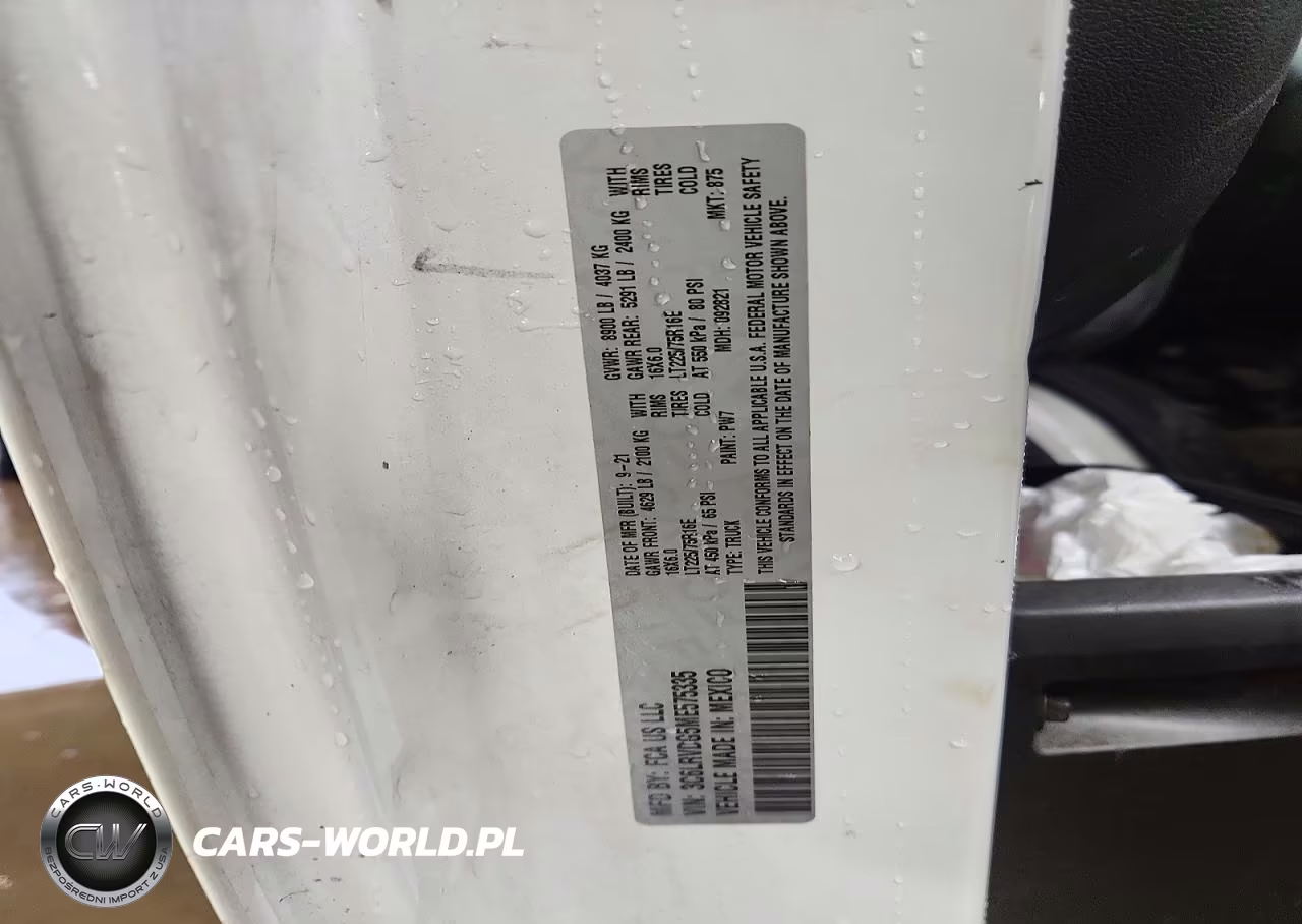 2021 Ram Promaster 2500 Delivery Van VIN:3C6LRVDG5ME575335 - 12