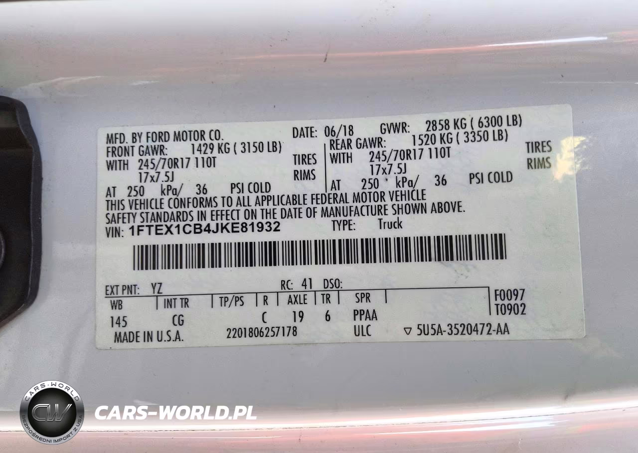 2018 Ford F150 Super Cab VIN:1FTEX1CB4JKE81932 - 12