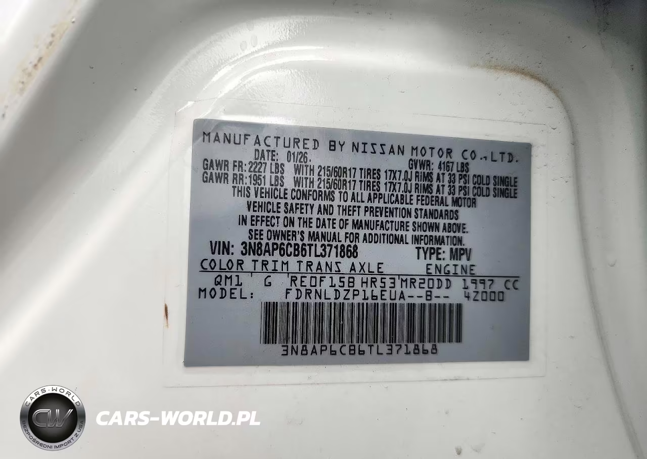 2026 Nissan Kicks Sv VIN:3N8AP6CB6TL371868 - 13