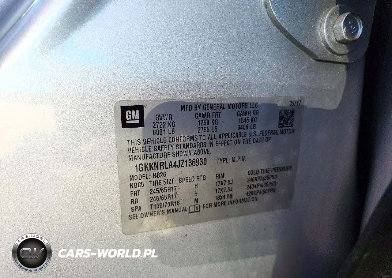 2018 GMC Acadia Sle VIN:1GKKNRLA4JZ136930 - 13