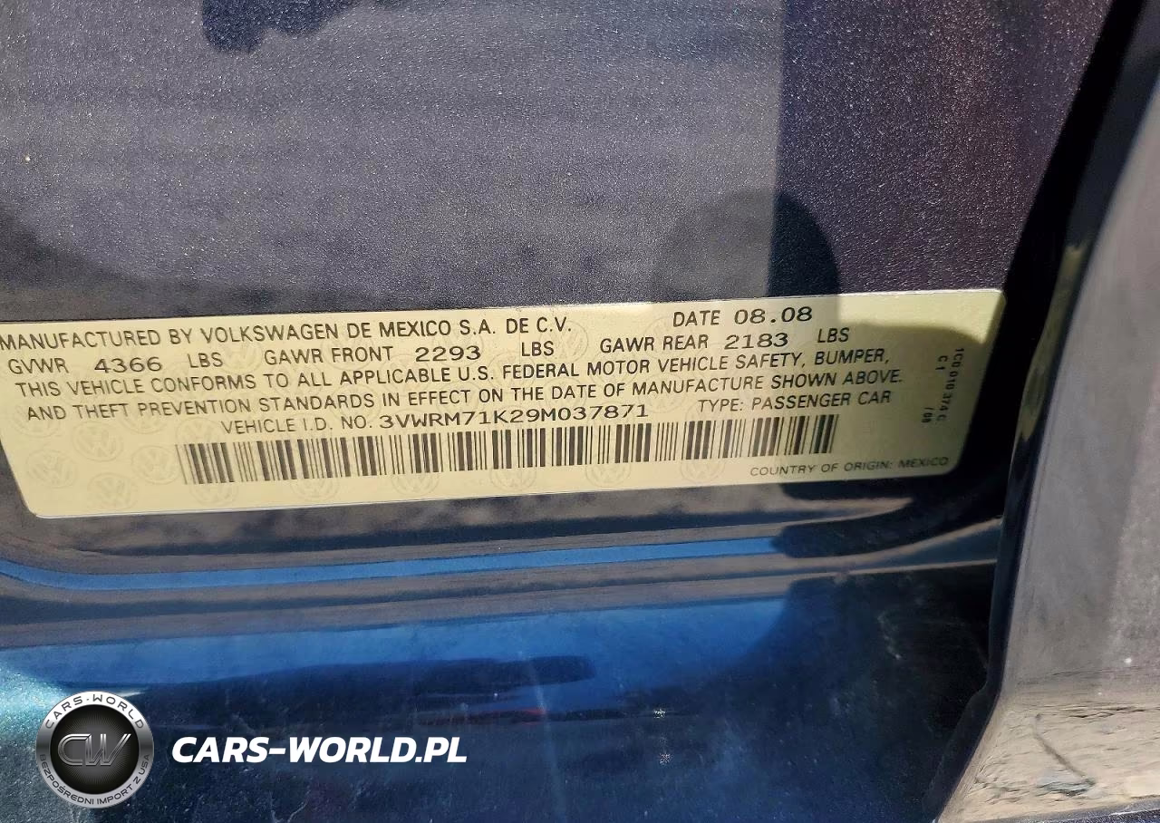 2009 Volkswagen Jetta Se VIN:3VWRM71K29M037871 - 12