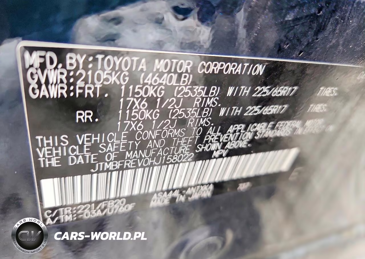 2017 Toyota Rav4 Le VIN:JTMBFREV0HJ158022 - 12