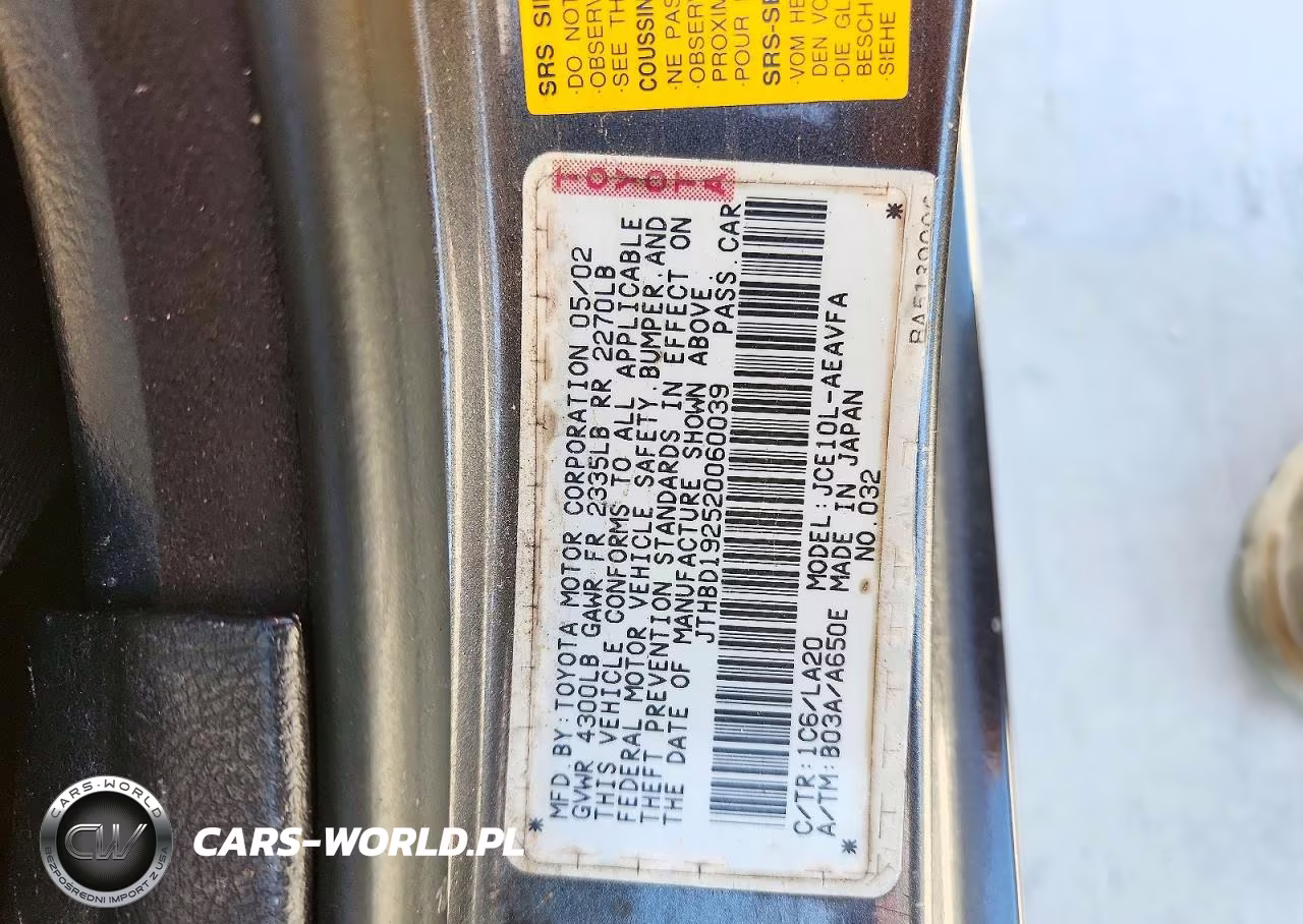 2002 Lexus Is 300 VIN:JTHBD192520060039 - 12