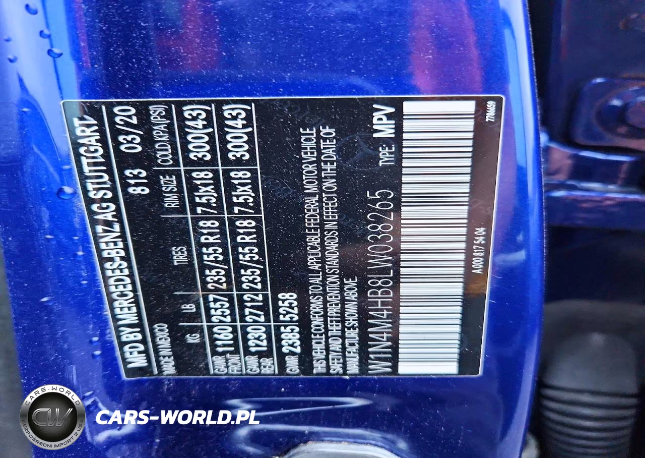 2020 Mercedes-Benz Glb 250 4Matic VIN:W1N4M4HB8LW038265 - 13