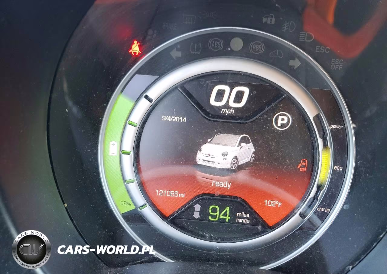 2013 Fiat 500 Electric VIN:3C3CFFGE5DT714106 - 9