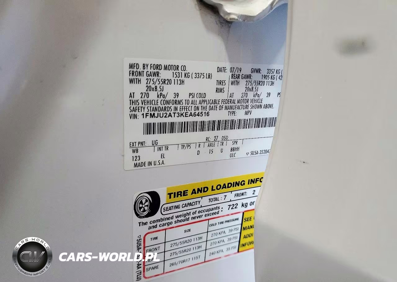 2019 Ford Expedition Limited VIN:1FMJU2AT3KEA64516 - 13