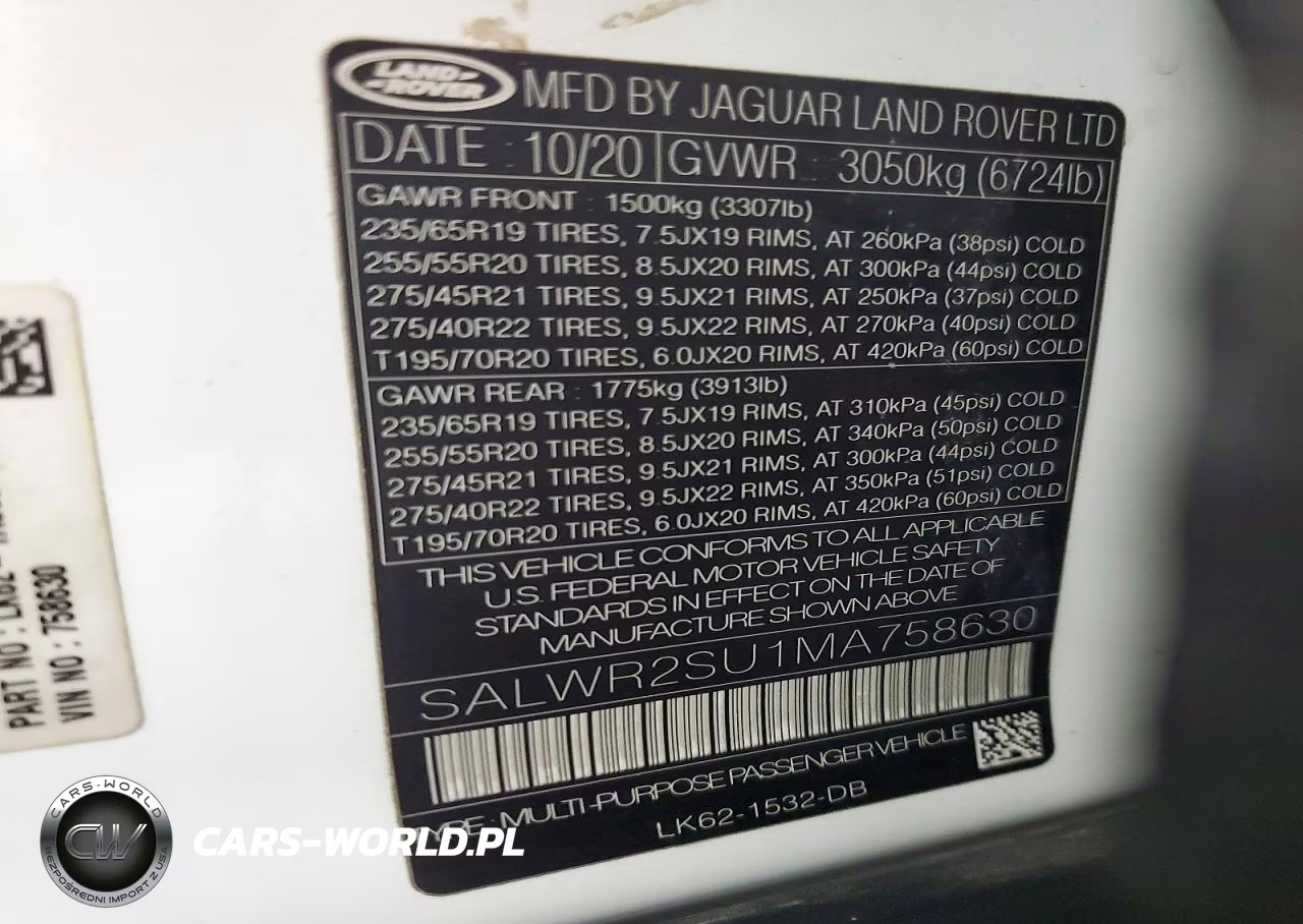 2021 Land Rover Range Rover Sport Hse Silver Edition VIN:SALWR2SU1MA758630 - 14