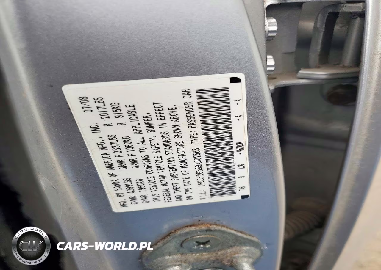 2009 Honda Accord Lx VIN:1HGCP26399A002585 - 12