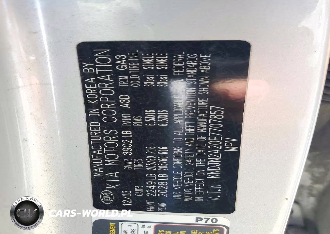 2014 Kia Soul Base VIN:KNDJN2A20E7707857 - 12