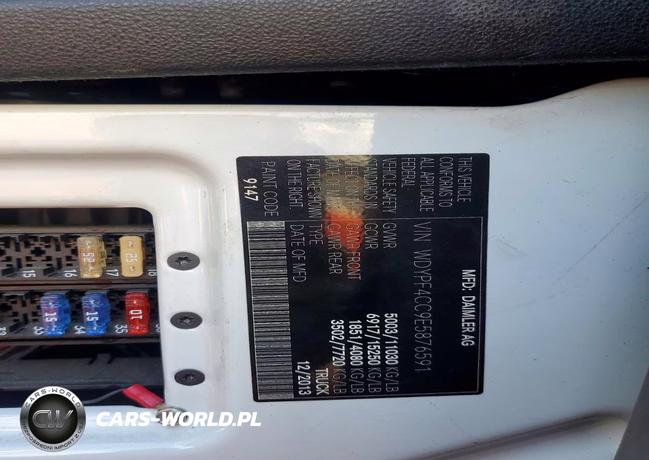 2014 Freightliner Sprinter 3500 VIN:WDYPF4CC9E5876591 - 13