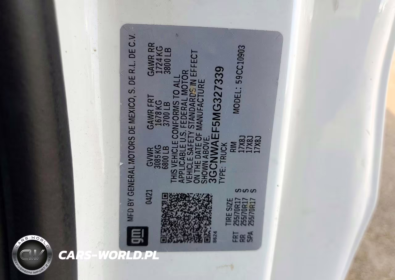 2021 Chevrolet Silverado C1500 VIN:3GCNWAEF5MG327339 - 13