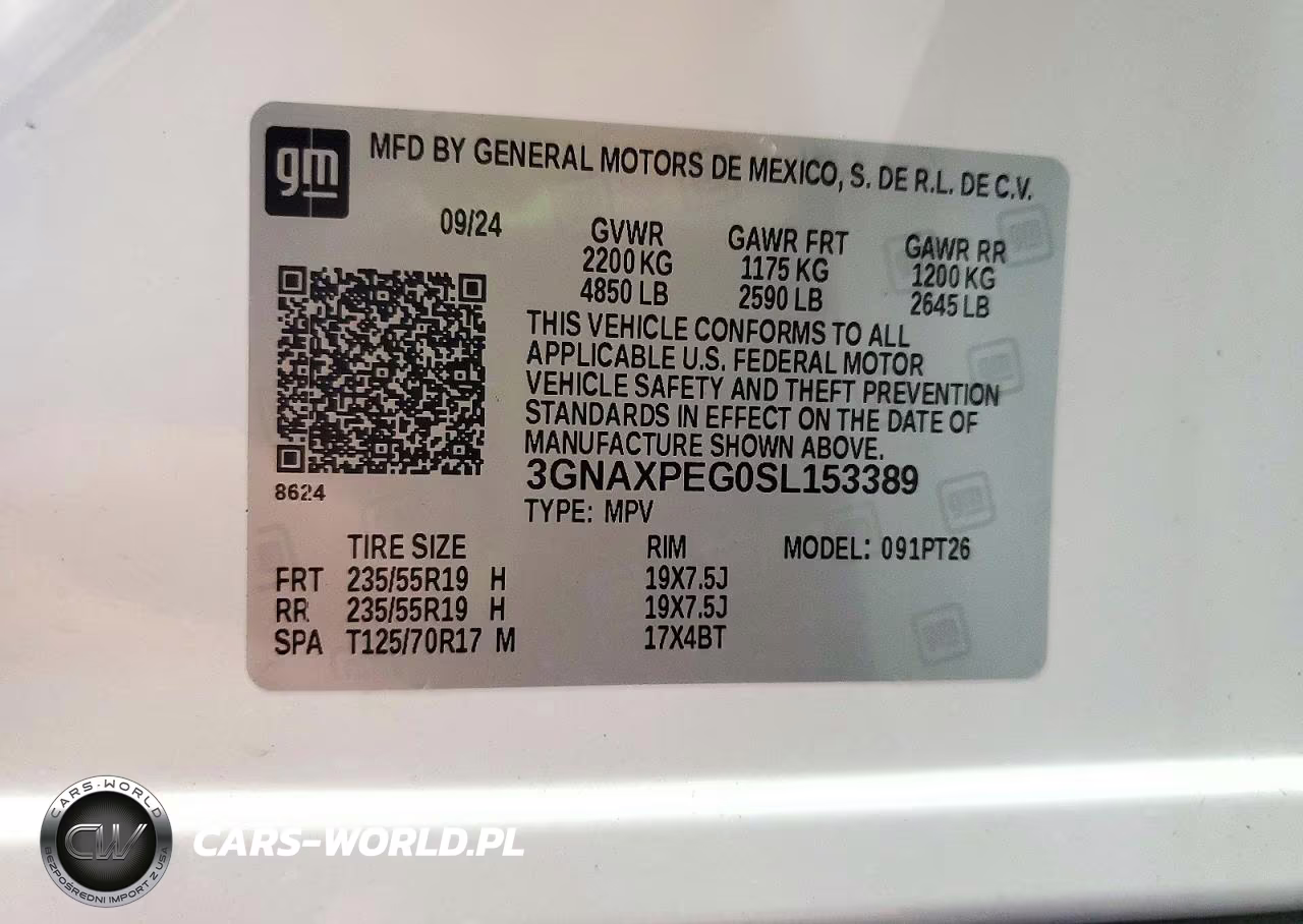 2025 Chevrolet Equinox Lt VIN:3GNAXPEG0SL153389 - 12