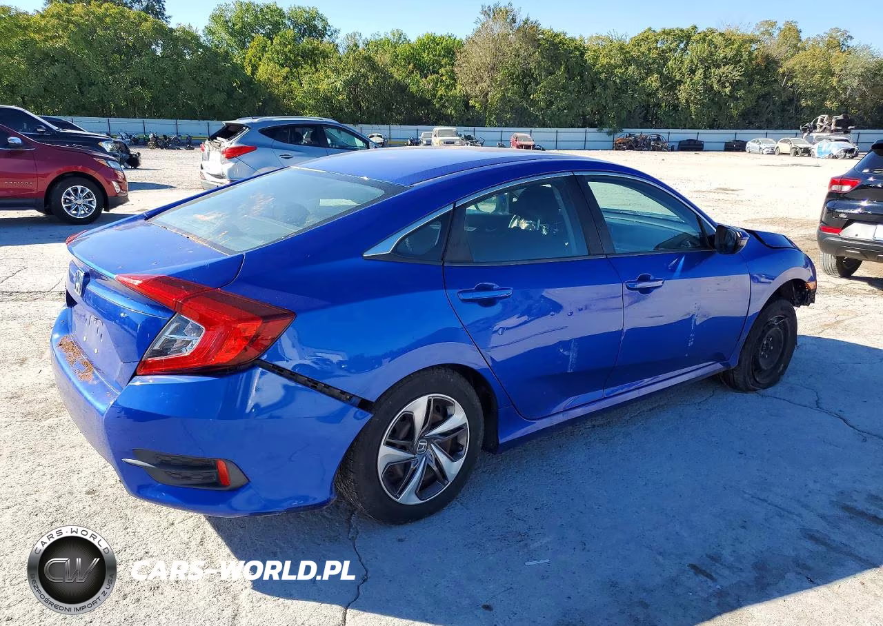 2019 Honda Civic Lx VIN:19XFC2F65KE007271 - 3