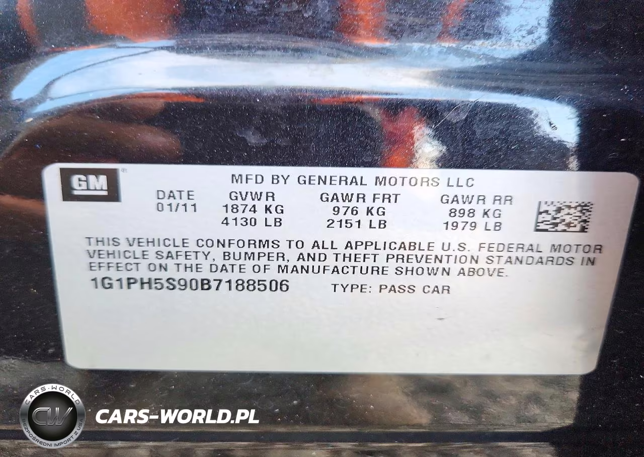 2011 Chevrolet Cruze Ltz VIN:1G1PH5S90B7188506 - 12