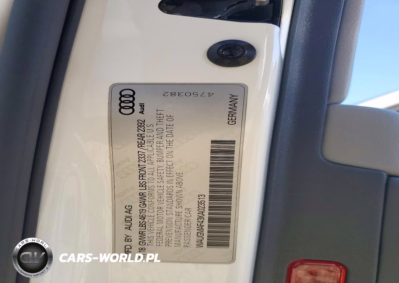 2019 Audi A4 Premium VIN:WAUGMAF43KA023513 - 13