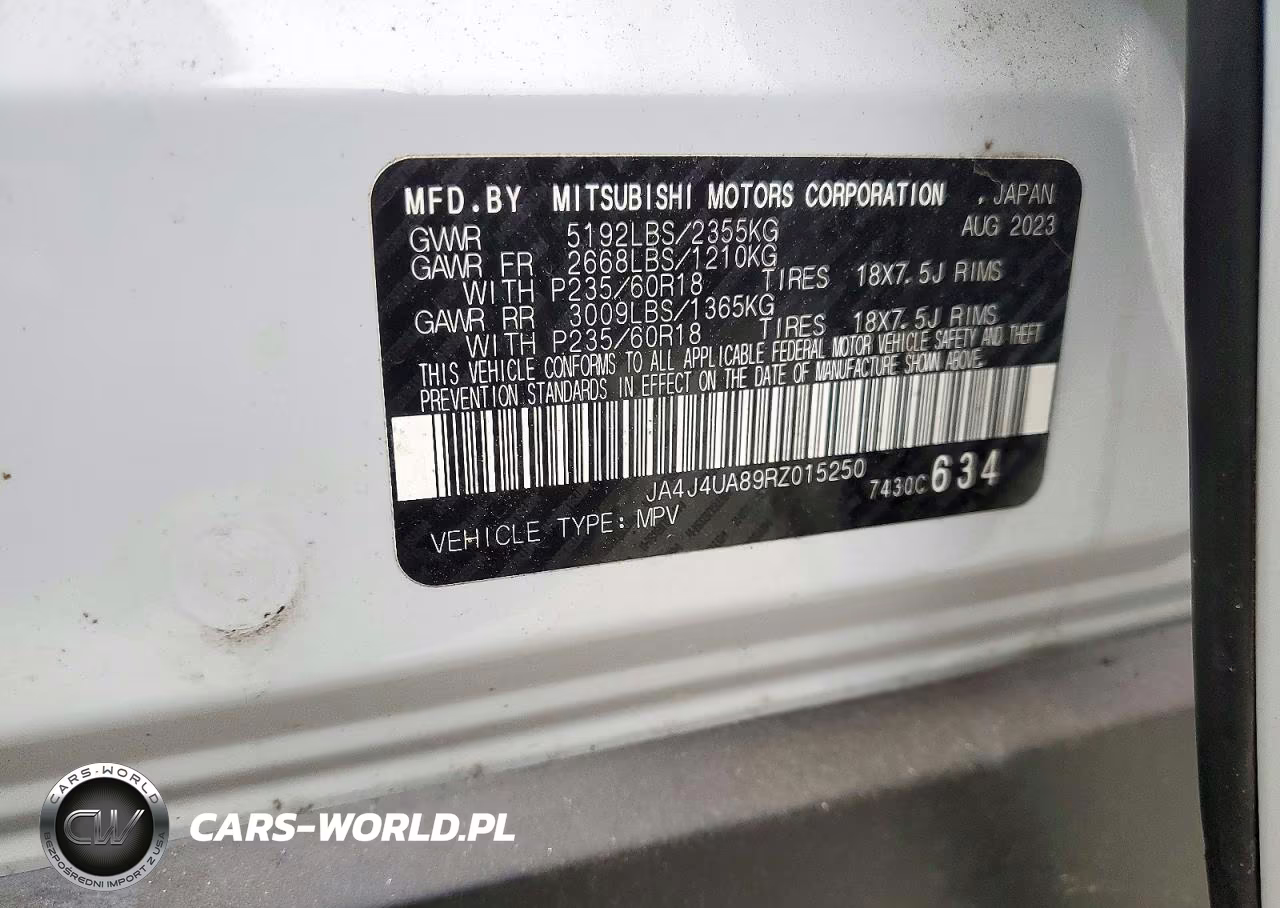 2024 Mitsubishi Outlander Es VIN:JA4J4UA89RZ015250 - 13