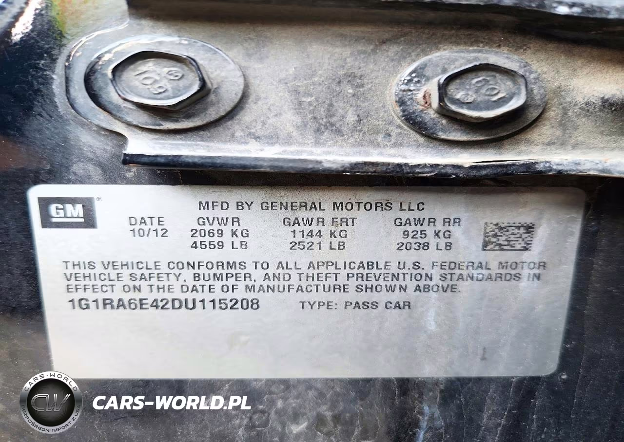 2013 Chevrolet Volt VIN:1G1RA6E42DU115208 - 12