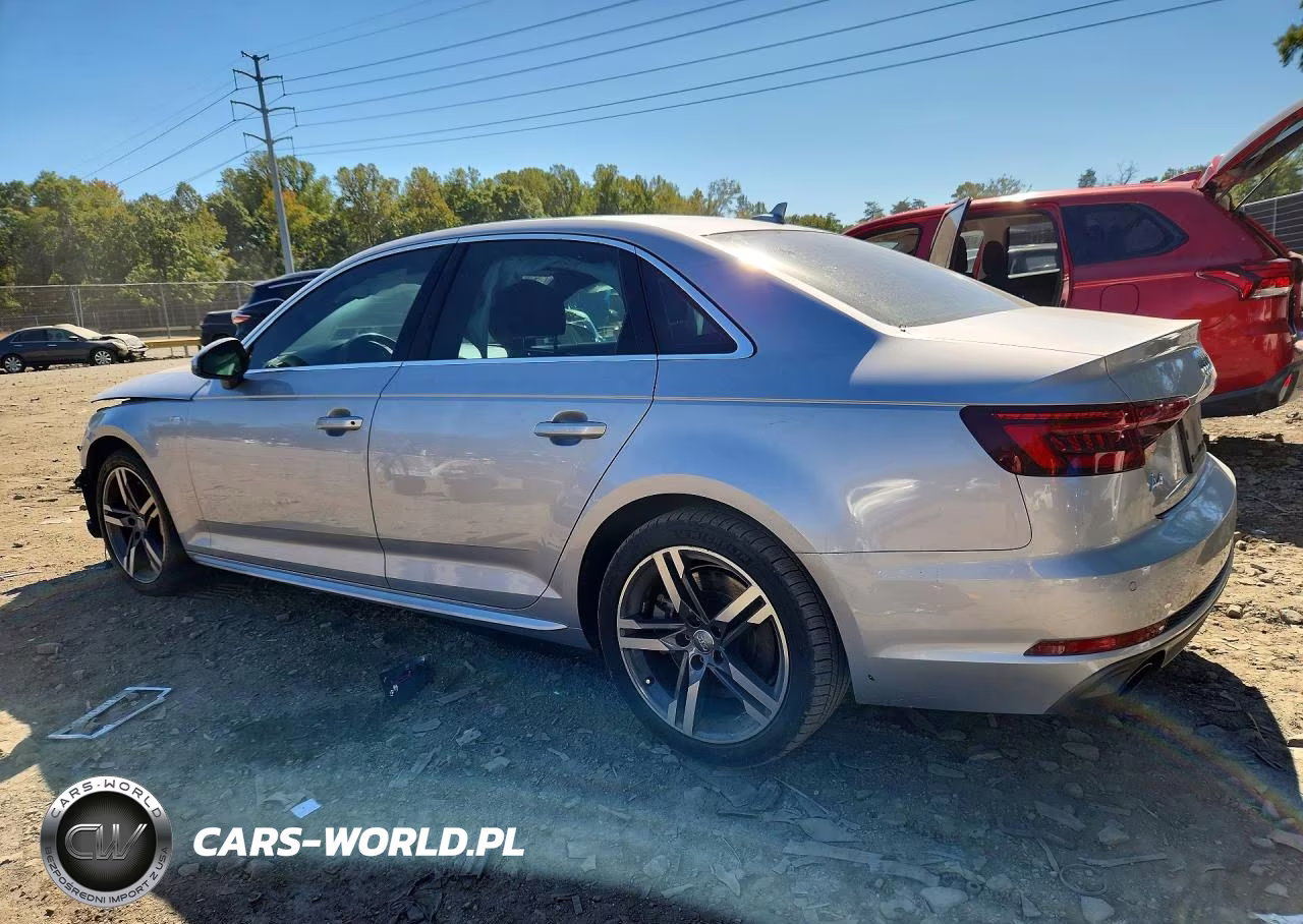 2018 Audi A4 VIN:WAUENAF4XJA201002 - 2