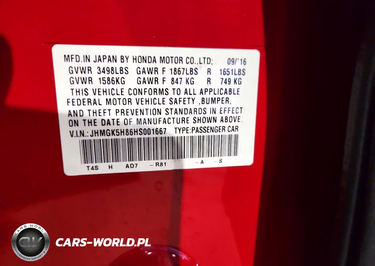2017 Honda Fit Ex VIN:JHMGK5H86HS001667 - 12