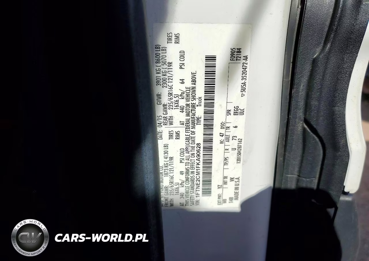 2015 Ford Transit T-150 VIN:1FTNE2CM1FKA90628 - 13