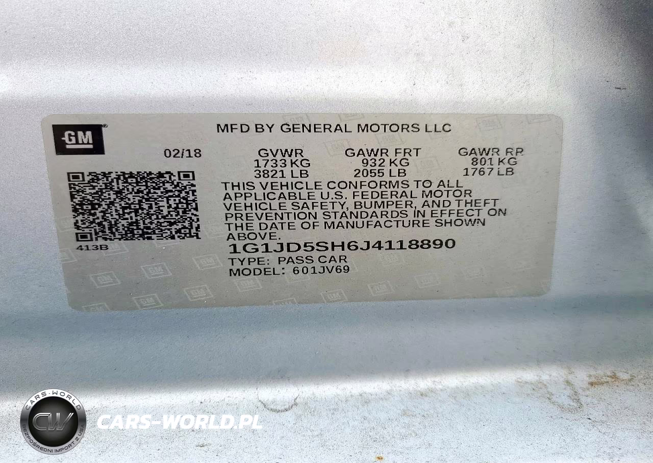 2018 Chevrolet Sonic Lt VIN:1G1JD5SH6J4118890 - 12