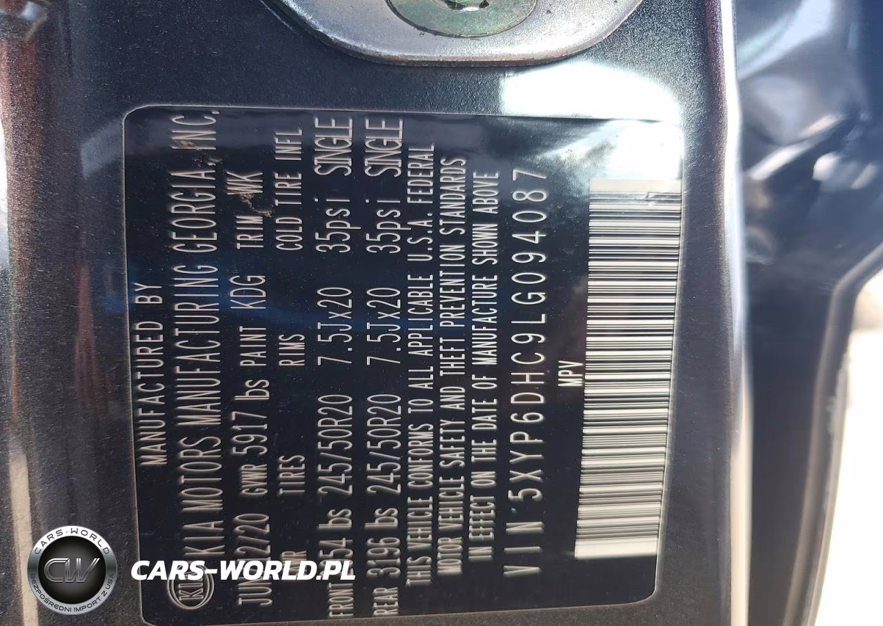 2020 Kia Telluride S VIN:5XYP6DHC9LG094087 - 14