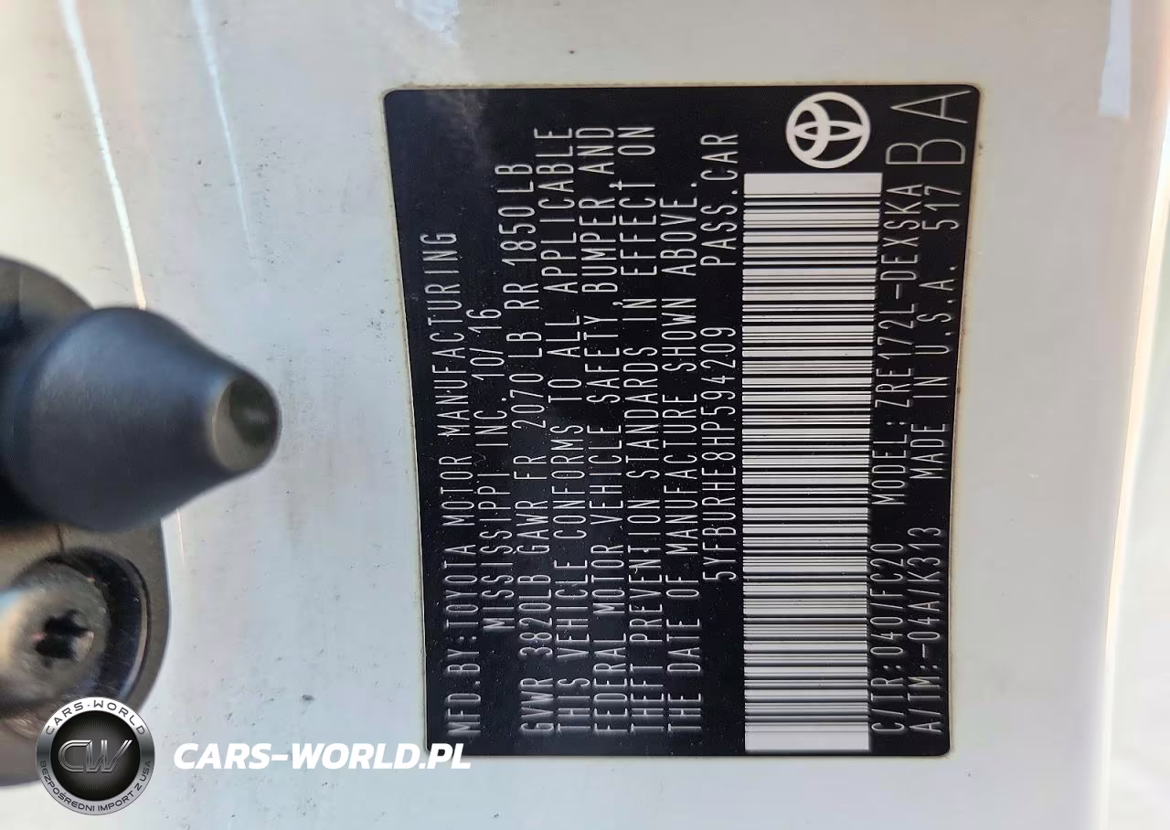 2017 Toyota Corolla Se VIN:5YFBURHE8HP594209 - 12
