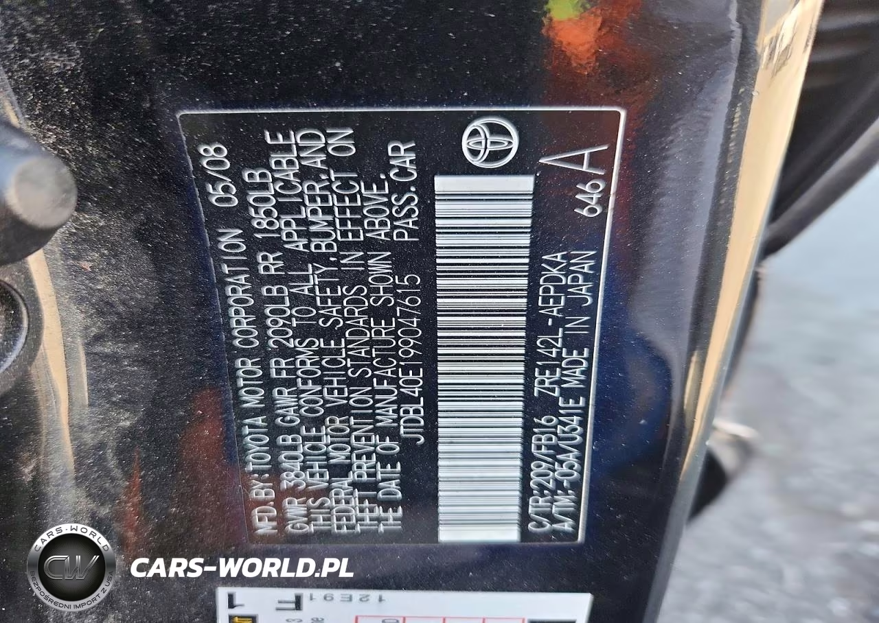 2009 Toyota Corolla Le VIN:JTDBL40E199047615 - 12