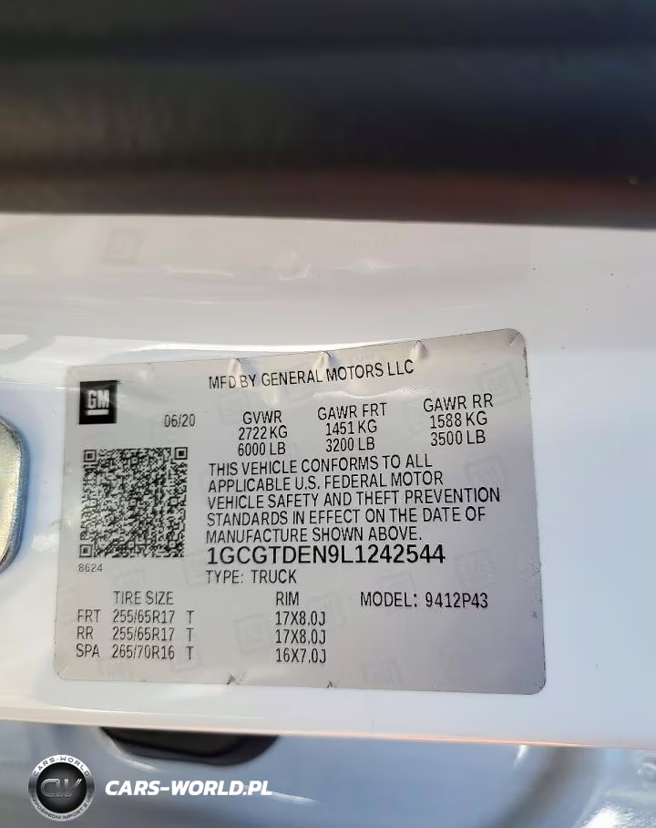 2020 Chevrolet Colorado Z71 VIN:1GCGTDEN9L1242544 - 12