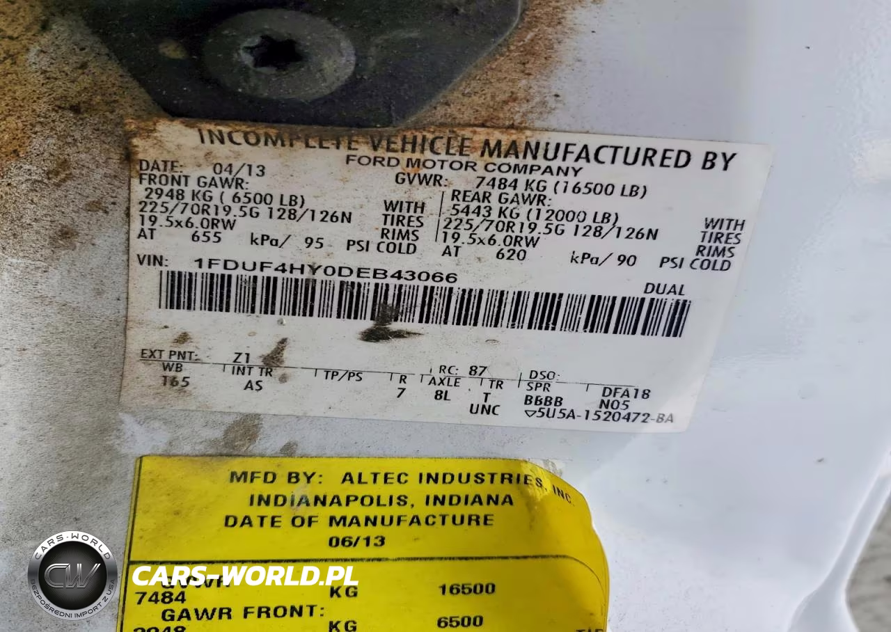 2013 Ford F450 Super Duty Utility - Service Truck VIN:1FDUF4HY0DEB43066 - 12