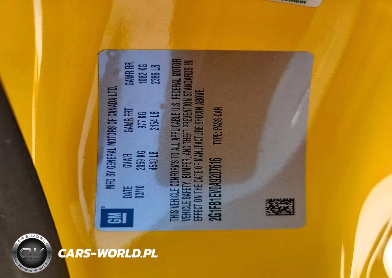 2010 Chevrolet Camaro Lt VIN:2G1FB1EV0A9207616 - 12