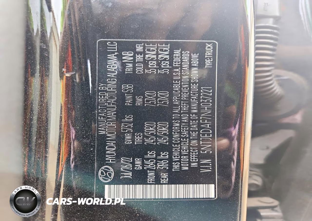 2022 Hyundai Santa Cruz Limited VIN:5NTJEDAF7NH037221 - 12