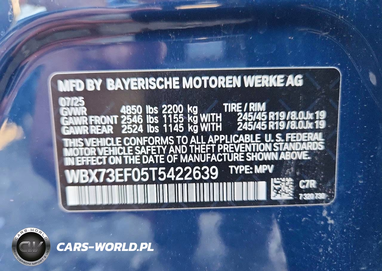 2026 BMW X1 xDrive28I VIN:WBX73EF05T5422639 - 13