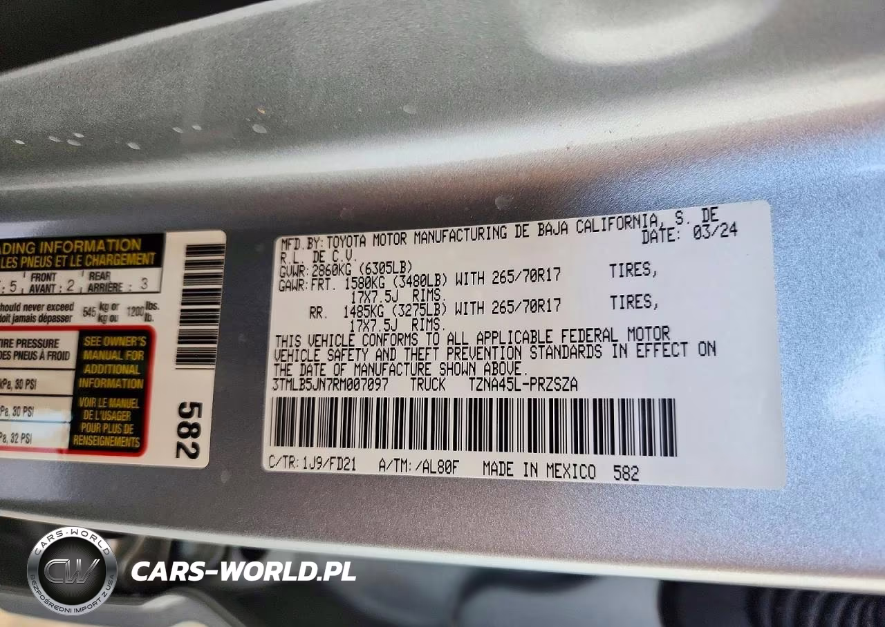 2024 Toyota Tacoma Trd Off-Road VIN:3TMLB5JN7RM007097 - 12