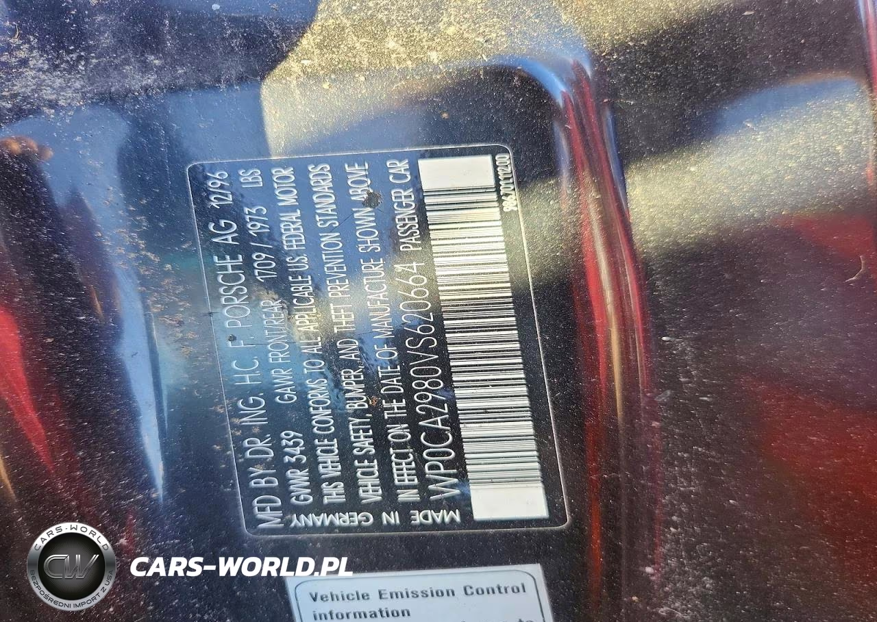 1997 Porsche Boxster VIN:WP0CA2980VS620664 - 13