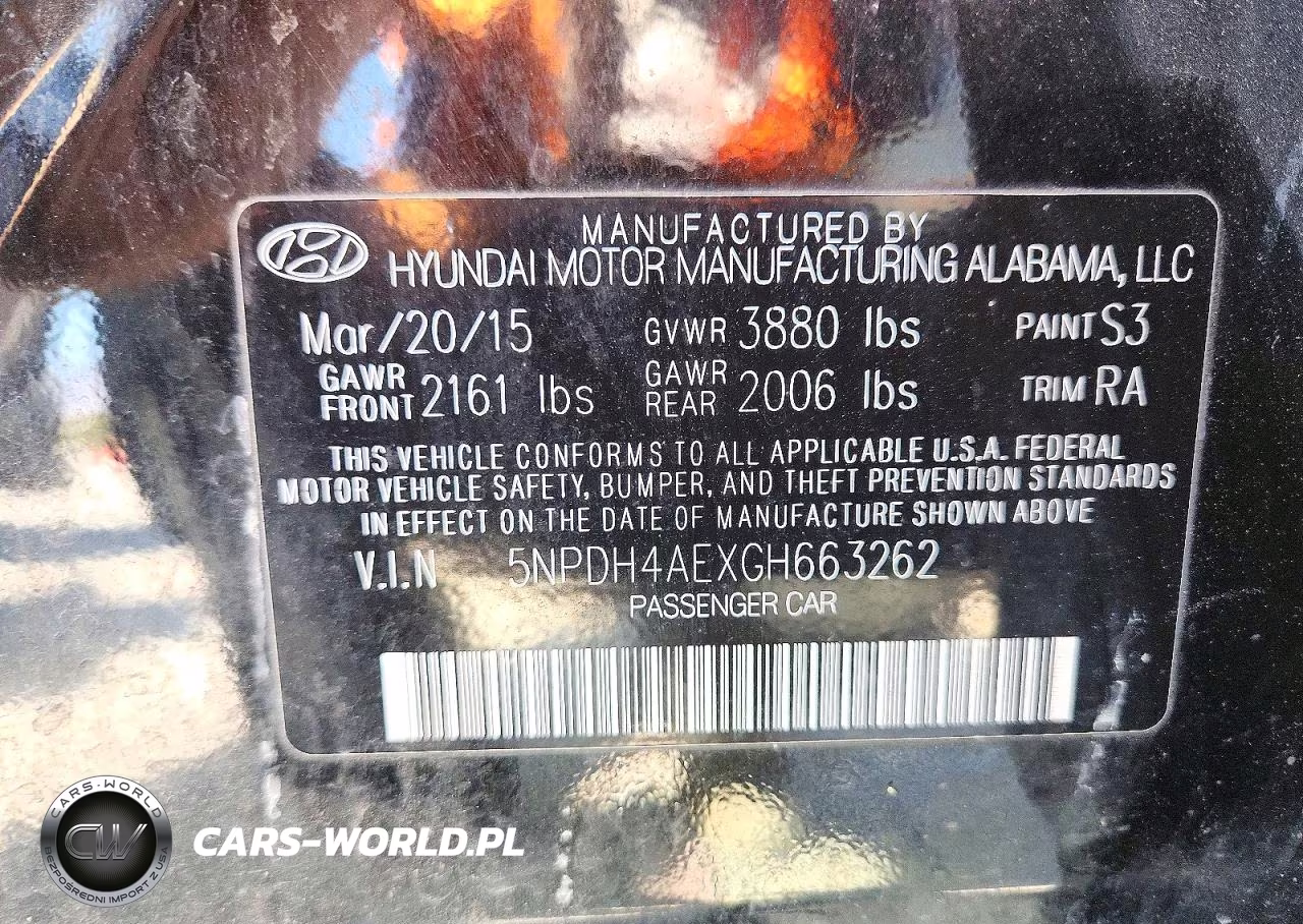 2016 Hyundai Elantra Se VIN:5NPDH4AEXGH663262 - 12