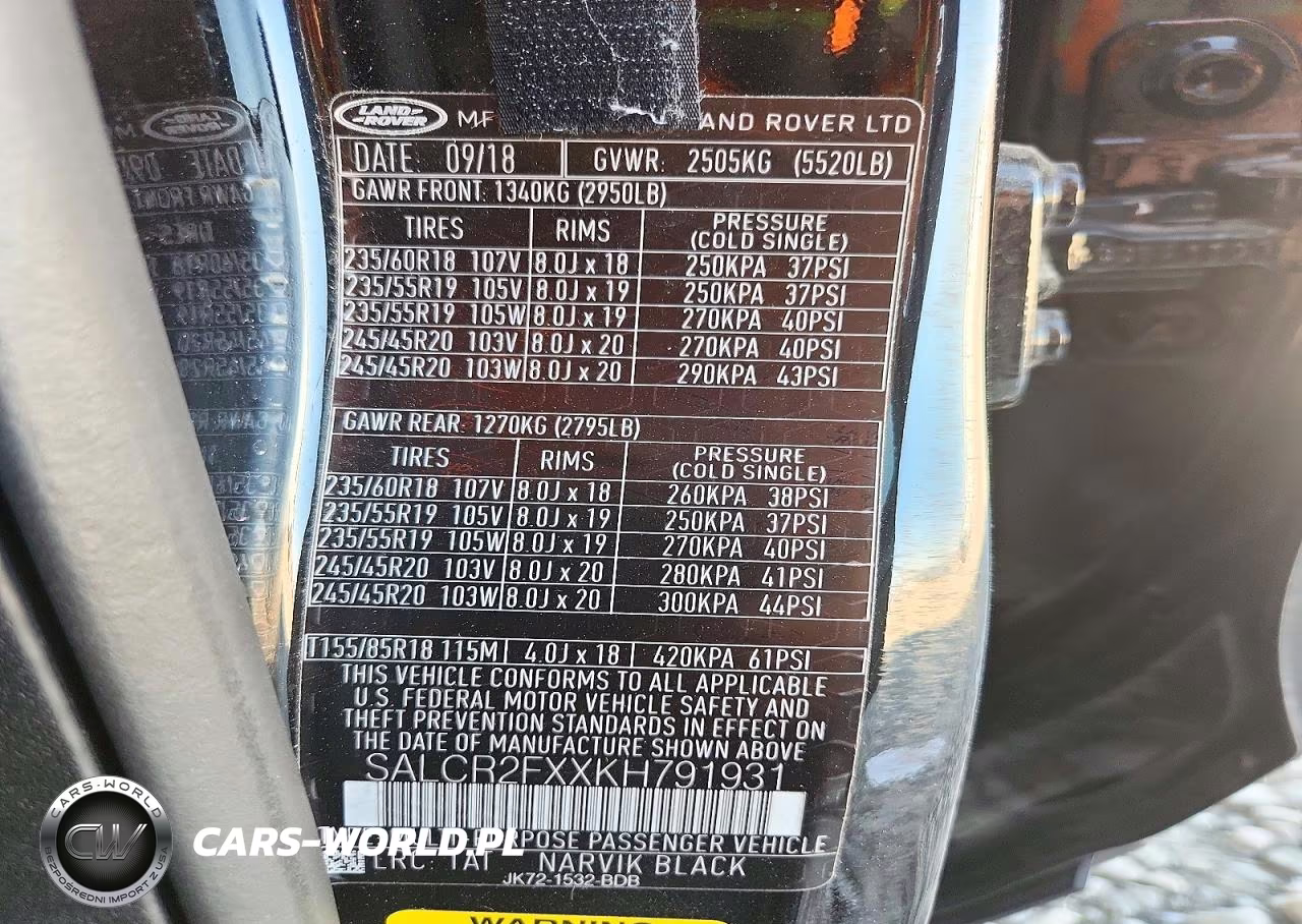 2019 Land Rover Discovery Sport Hse VIN:SALCR2FXXKH791931 - 13