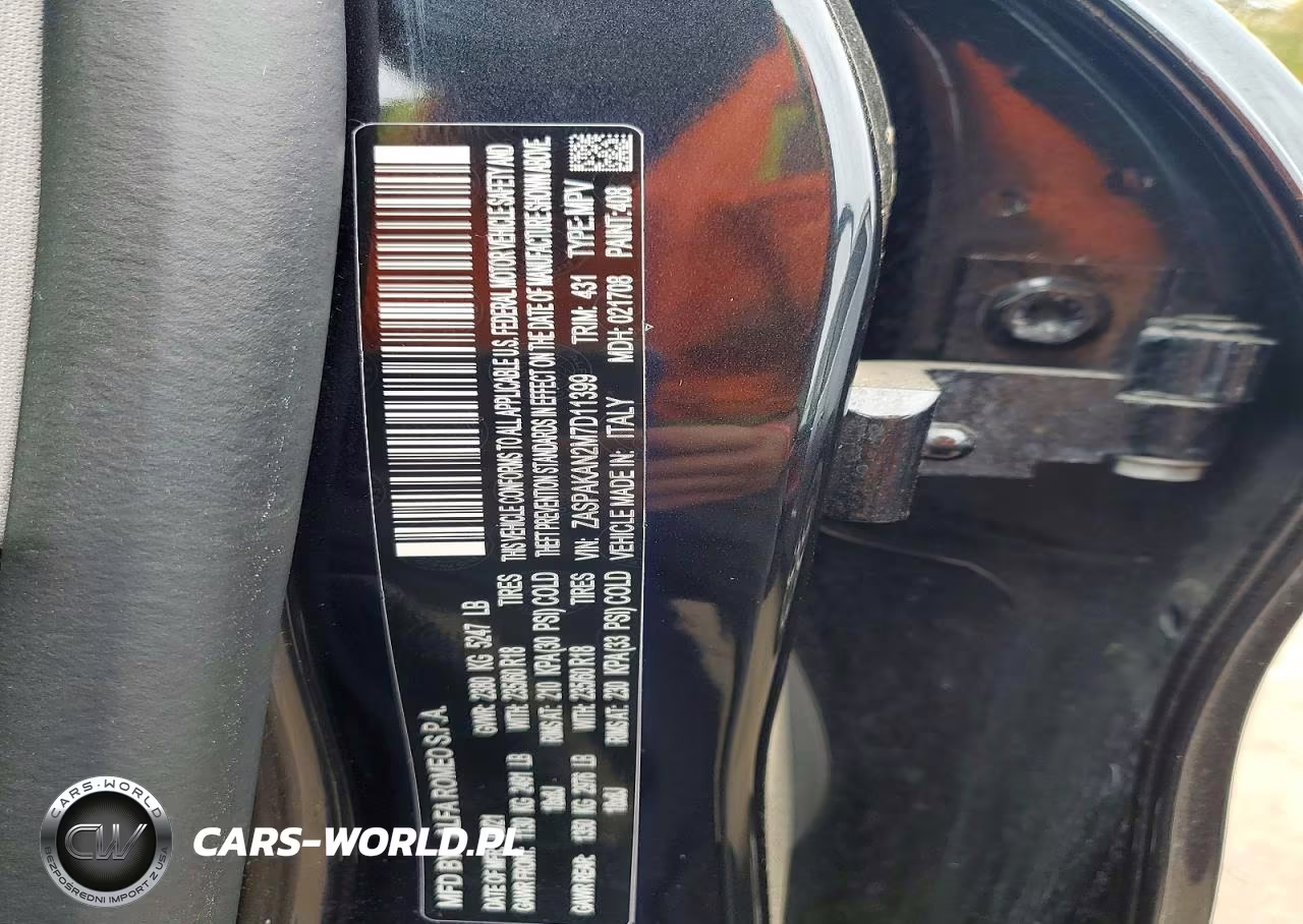 2021 Alfa Romeo Stelvio Sport VIN:ZASPAKAN2M7D11399 - 13