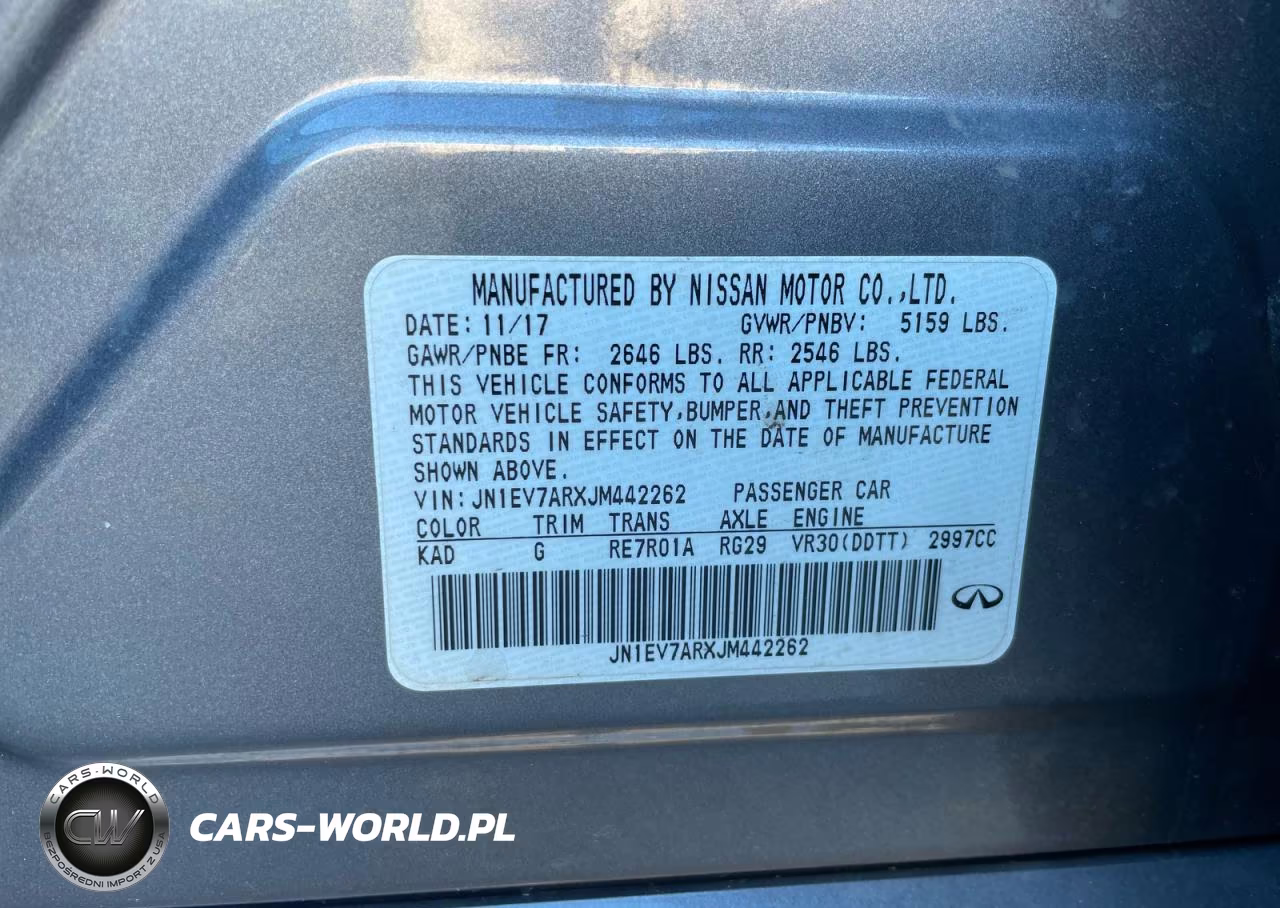 2018 Infiniti Q50 3.0T Luxe VIN:JN1EV7ARXJM442262 - 10