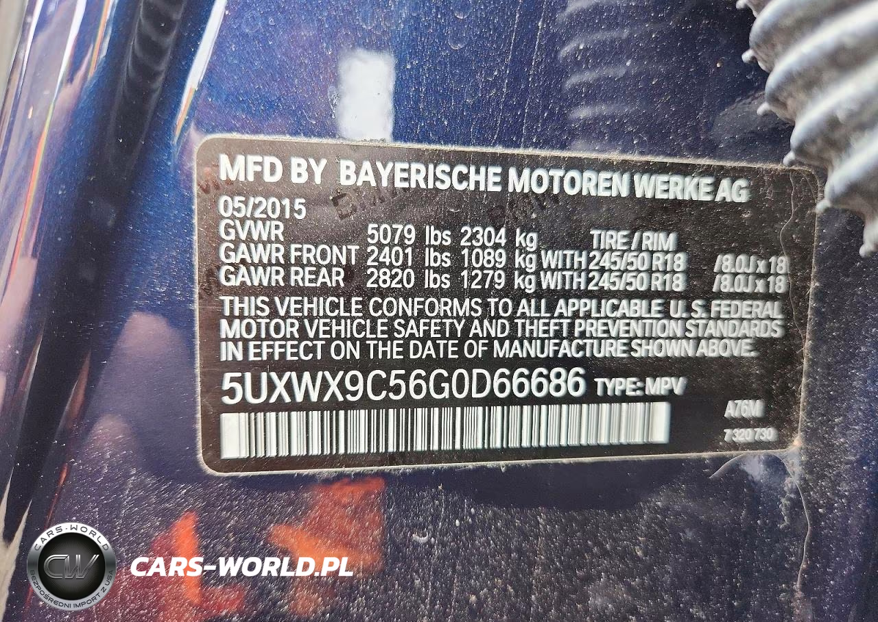 2016 BMW X3 xDrive28I VIN:5UXWX9C56G0D66686 - 13
