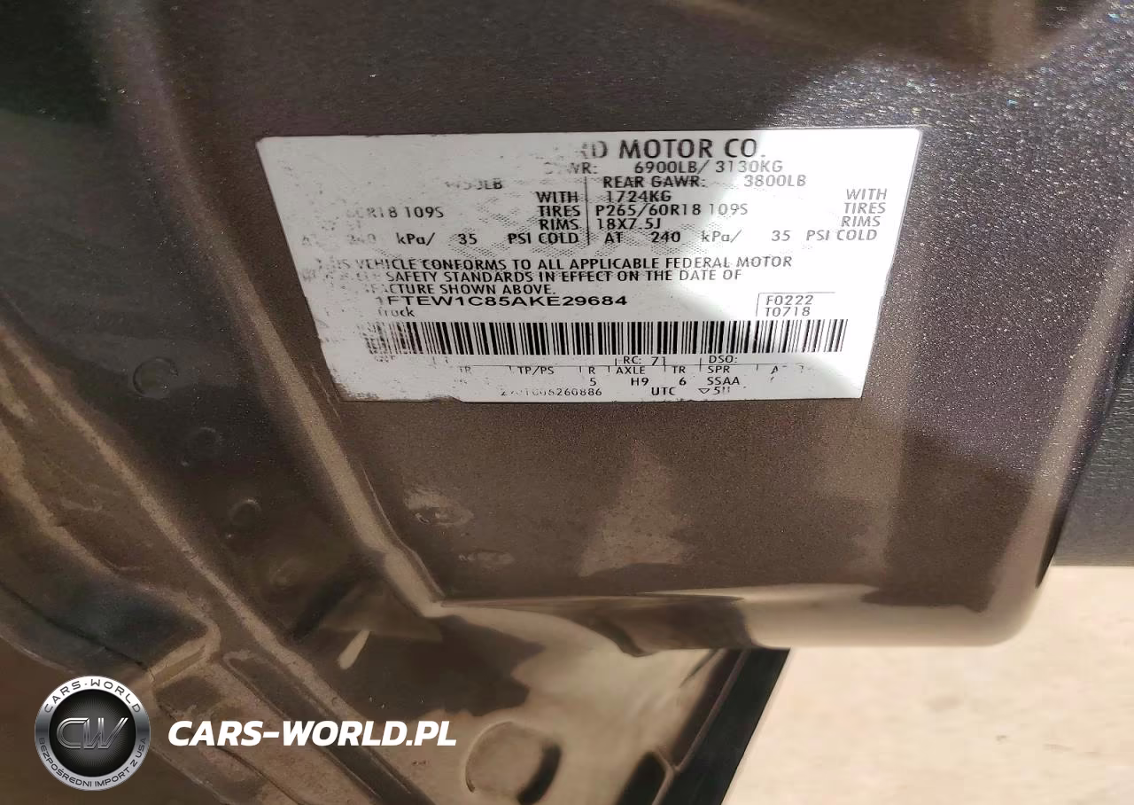 2010 Ford F150 Supercrew VIN:1FTEW1C85AKE29684 - 12