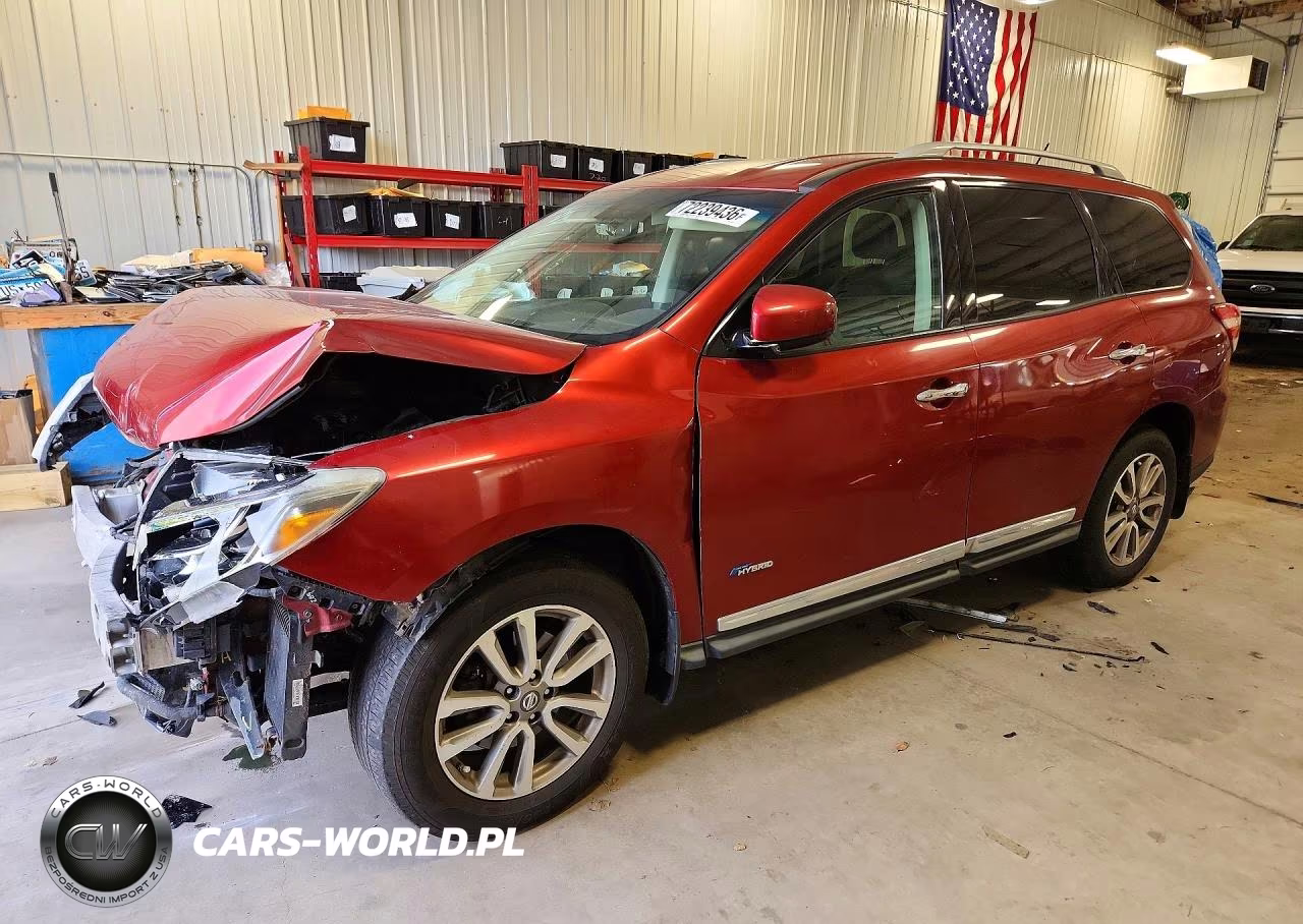 2014 Nissan Pathfinder Hybrid Sl VIN:5N1CR2MM7EC642163 - 1